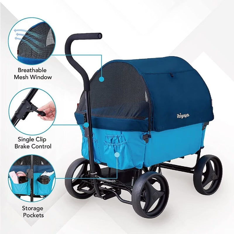 Ibiyaya Noah All-Around Beach Wagon Cat & Dog Stroller, Large - Weelz4all